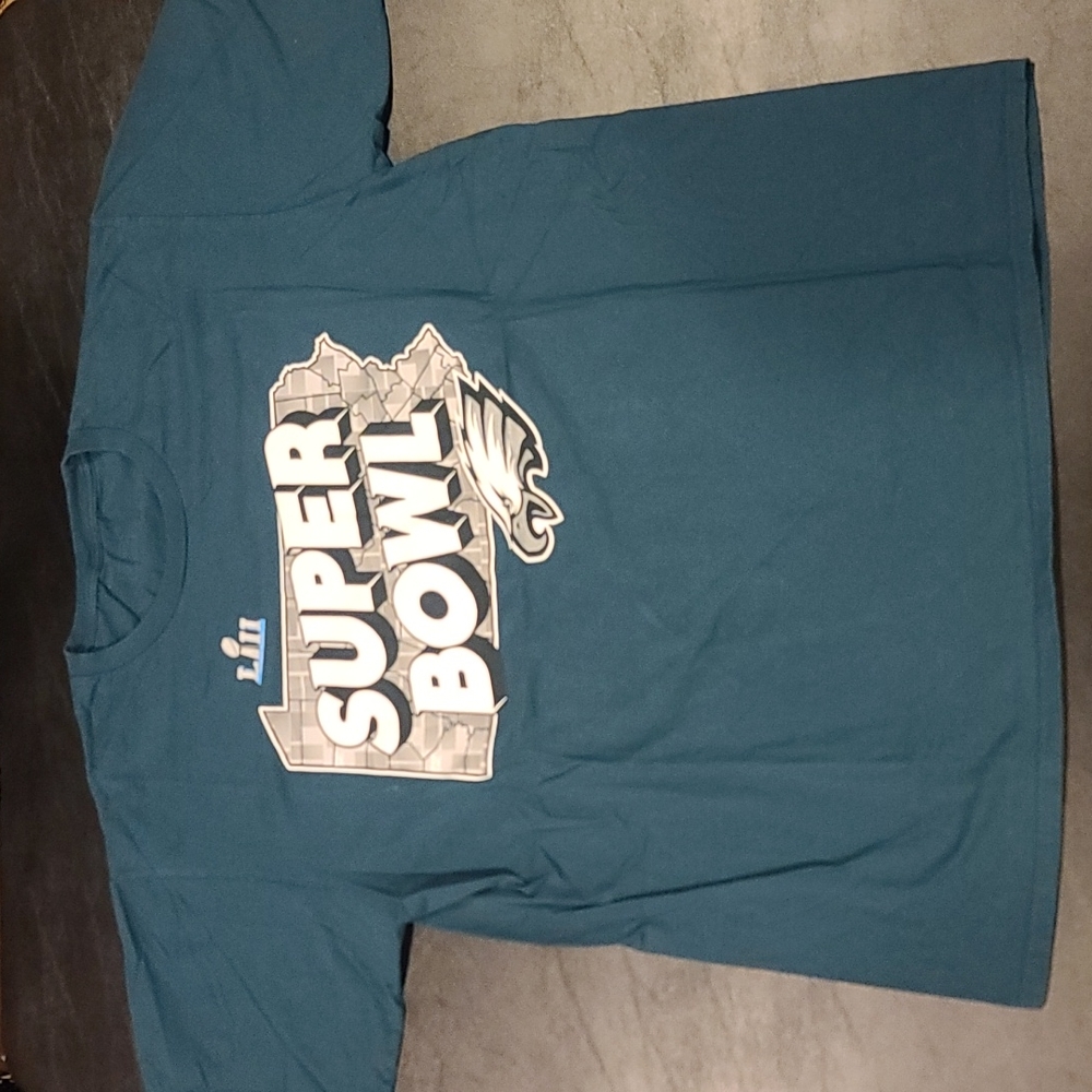 Rare Fanatics Philadelphia Eagles 'Super Bowl LII' T-shirt in team green XL